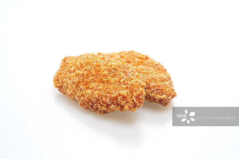 白色背景下的食物特写图片素材