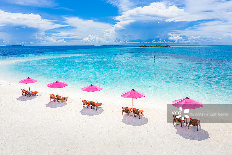 马尔代夫海滩风光图片素材