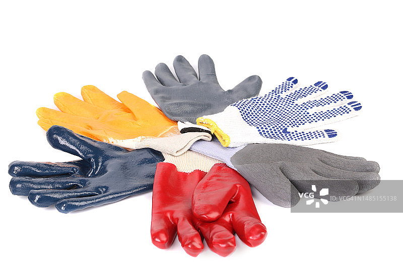 手套特写，白色背景，摩尔多瓦图片素材