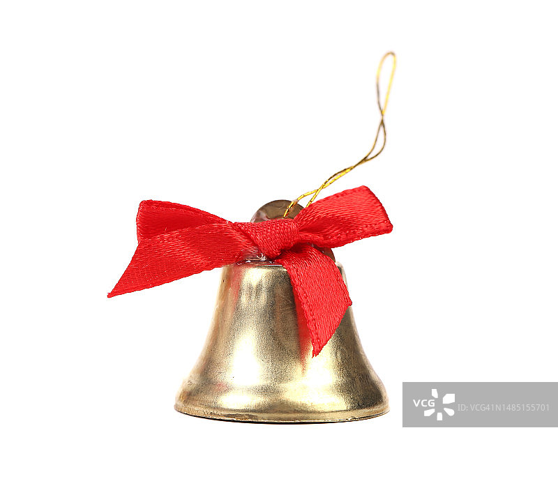 圣诞节叮当铃和红色蝴蝶结，摩尔多瓦图片素材