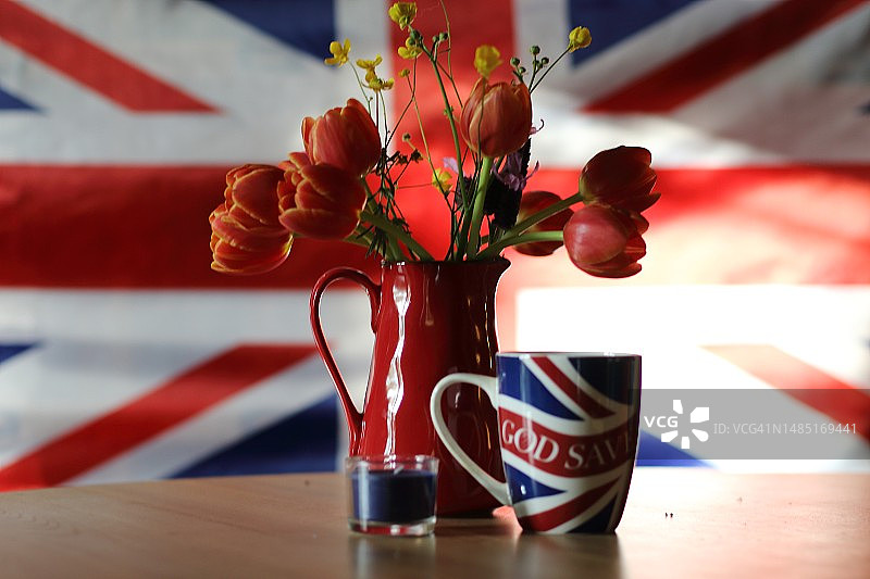 庆祝英国国王加冕的装饰图片素材