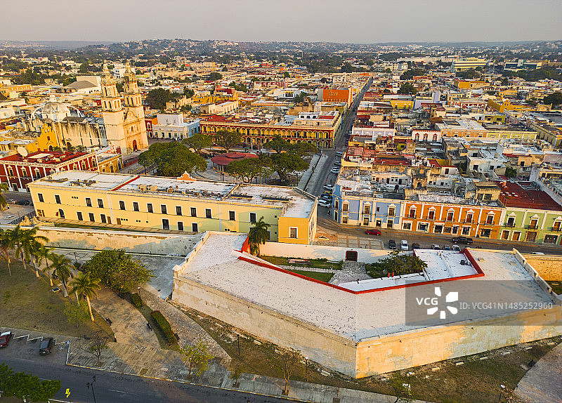 墨西哥坎佩切航拍图片素材