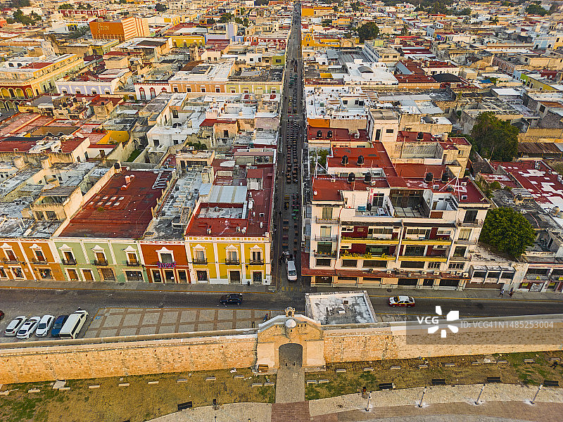 墨西哥坎佩切航拍图片素材