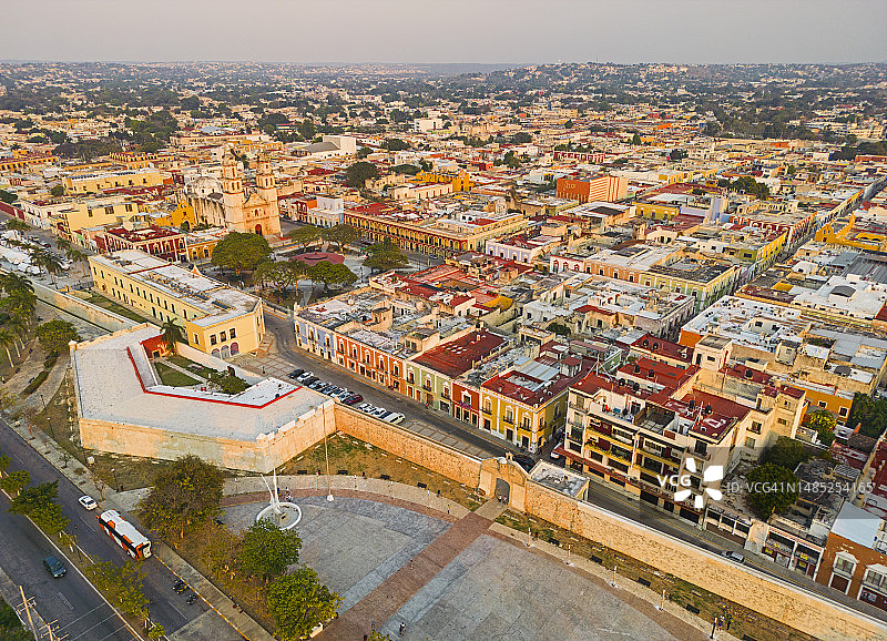 墨西哥坎佩切航拍图片素材