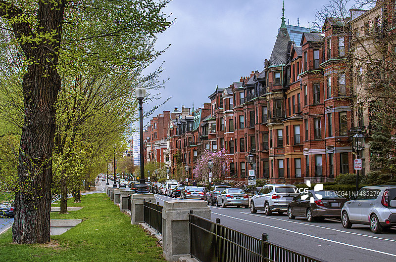 马萨诸塞州波士顿后湾区图片素材
