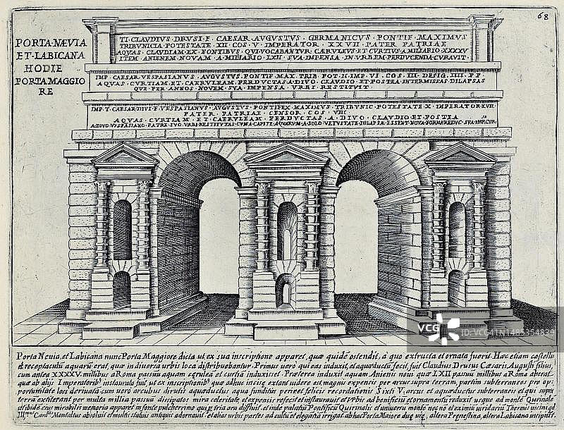 罗马马焦雷门：罗马的主要城门之一，历史悠久图片素材