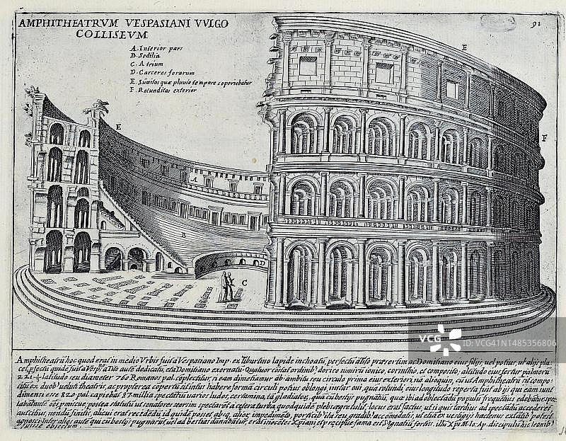 意大利罗马维斯帕先圆形剧场图片素材