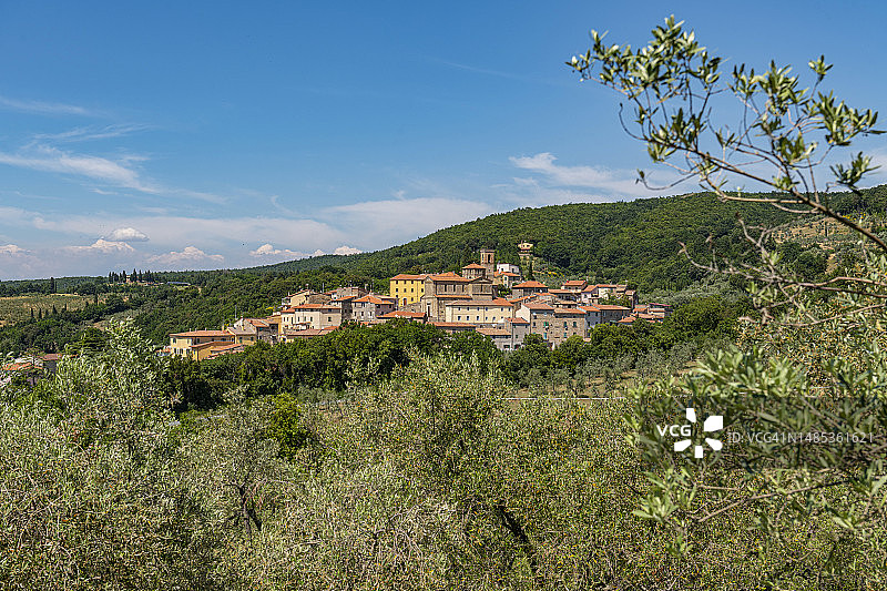 托斯卡纳圣卢切无人机视角图片素材
