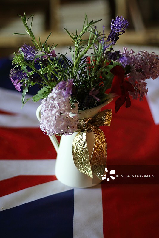 庆祝英国国王加冕的装饰图片素材