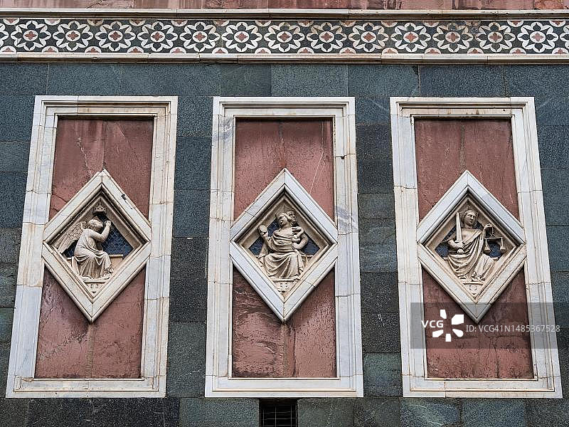 佛罗伦萨圣母百花大教堂钟楼，联合国教科文组织世界遗产图片素材