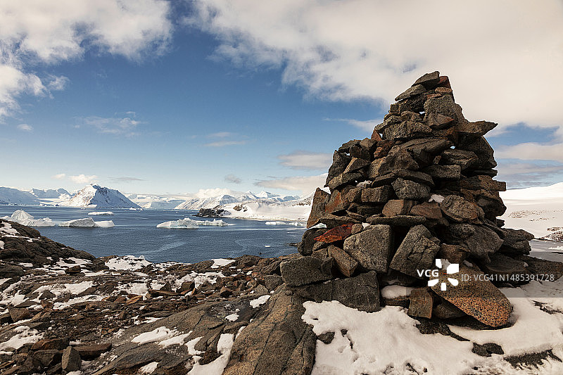 南极半岛马蹄岛图片素材