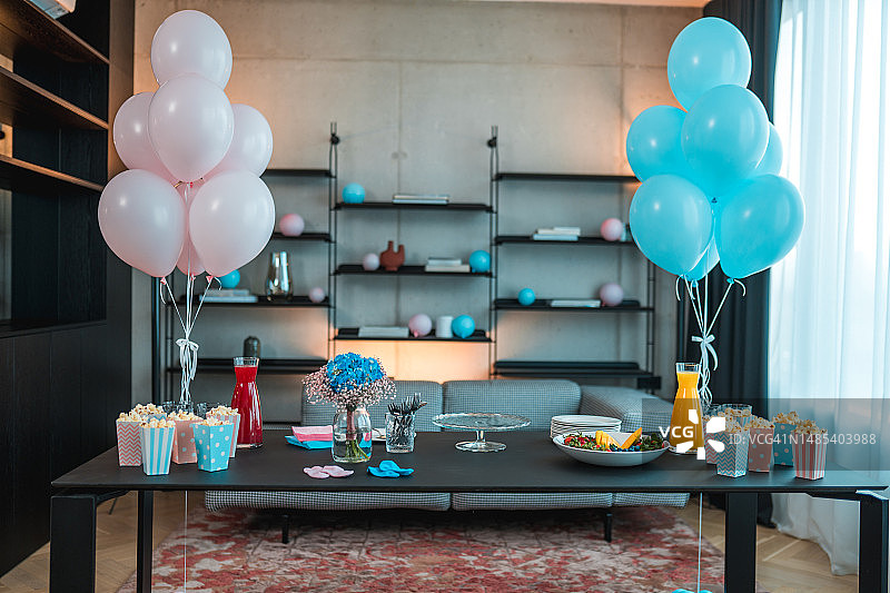 可爱的性别揭示装饰品图片素材