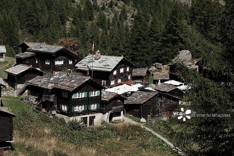 瑞士瓦莱州采尔马特之上图片素材