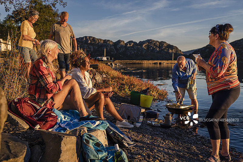 日落晚餐图片素材