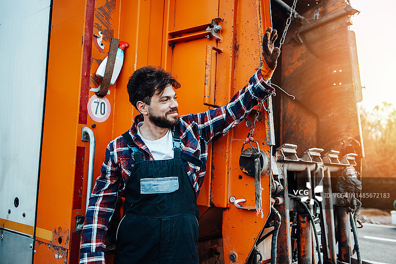 垃圾清运工人图片素材