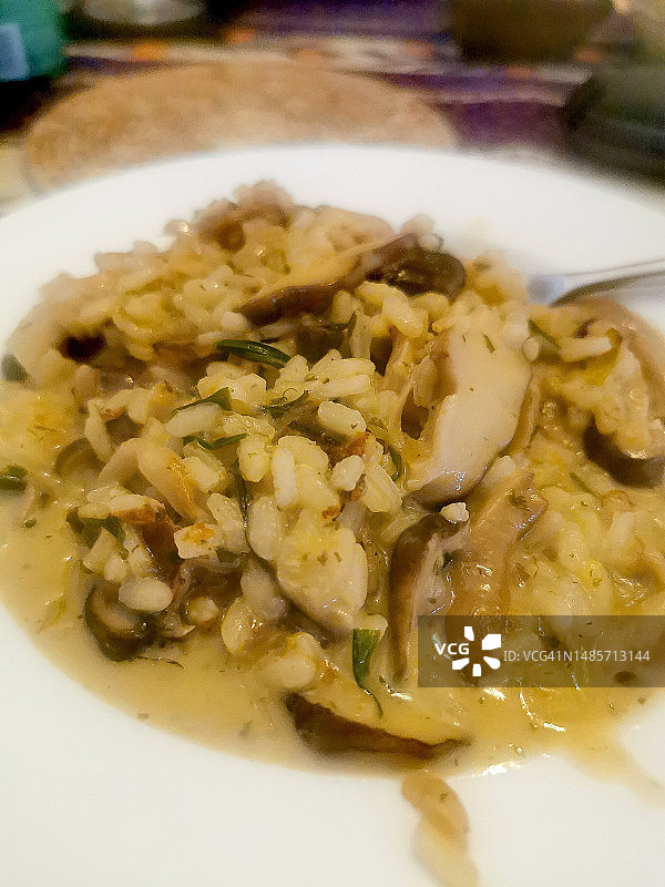 蘑菇烩饭图片素材