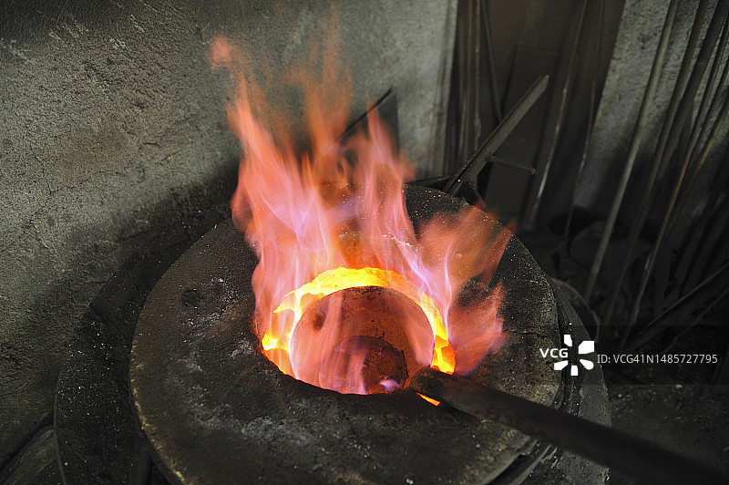 意大利佛罗伦萨工匠工作场景图片素材