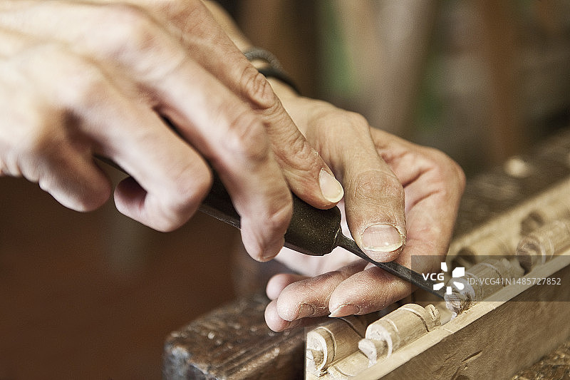 意大利佛罗伦萨工匠工作场景图片素材