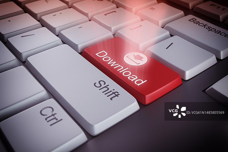 桌子上电脑键盘的特写，罗马尼亚奥拉迪亚图片素材