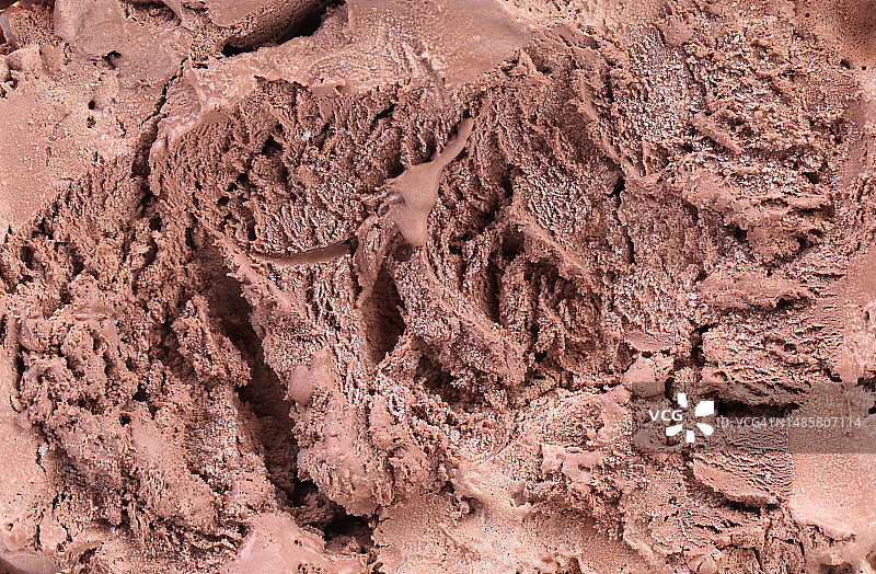 巧克力冰淇淋宏观细节纹理，摩尔多瓦图片素材