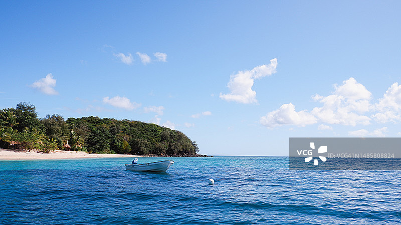 斐济亚萨瓦群岛的船只图片素材