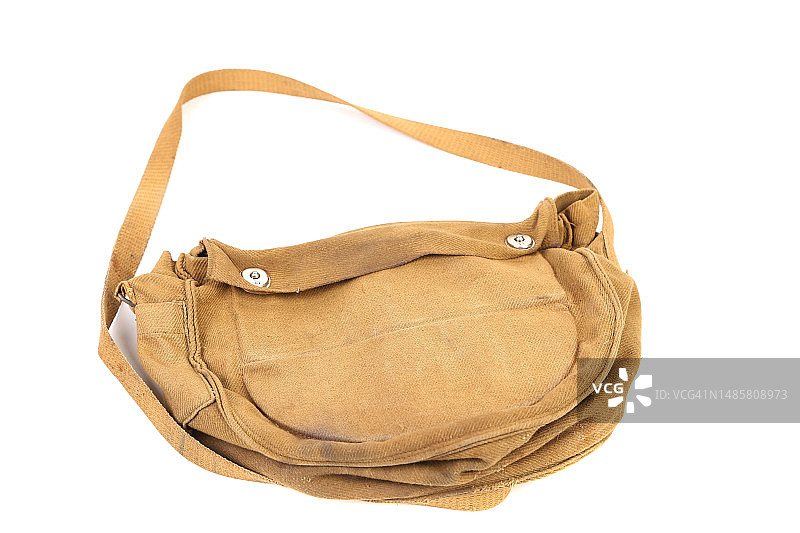 摩尔多瓦白色背景上的棕色钱包特写图片素材