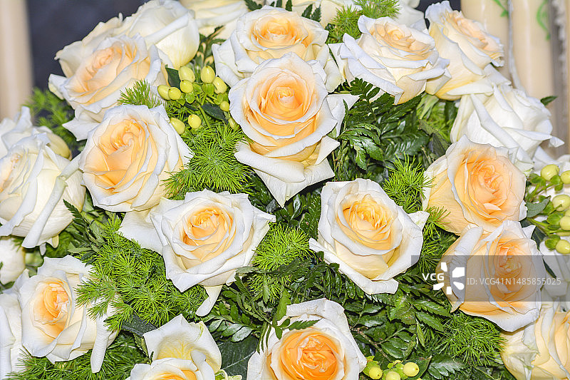 西班牙圣周：基督到期游行，希望圣母图片素材