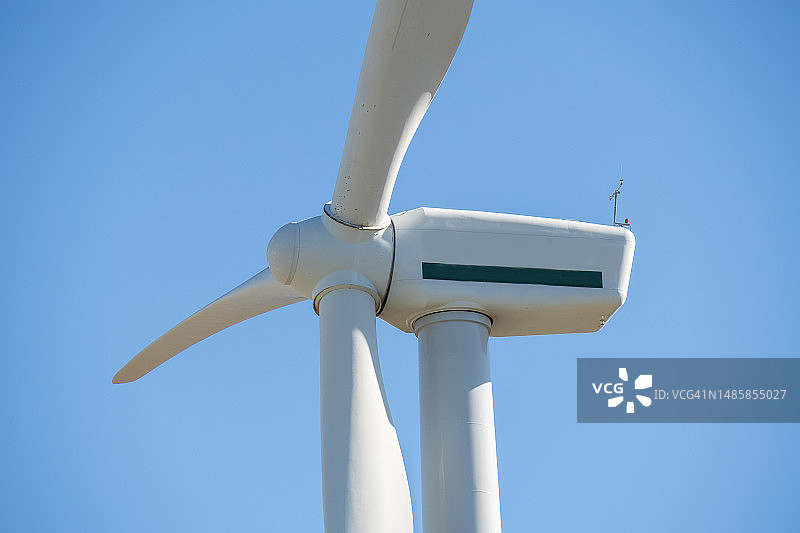 用于电力生产的风车：生态电力，风力涡轮机图片素材