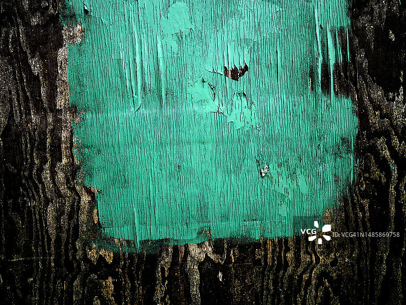 美国纽约曼哈顿的绿色和黑色纹理彩绘木板图片素材