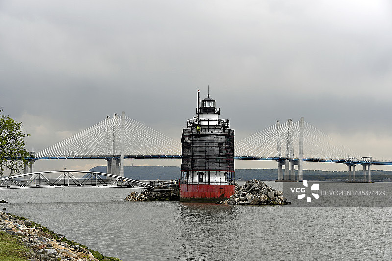 塔里敦灯塔（又称睡谷灯塔）的修复图片素材