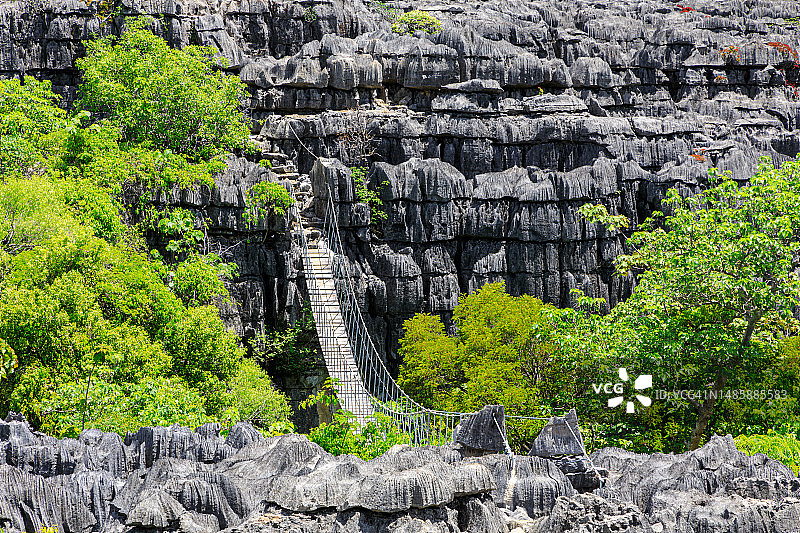马达加斯加青灰色石林图片素材