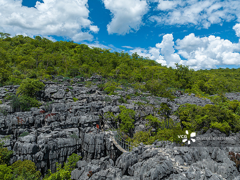 马达加斯加青灰色石林图片素材
