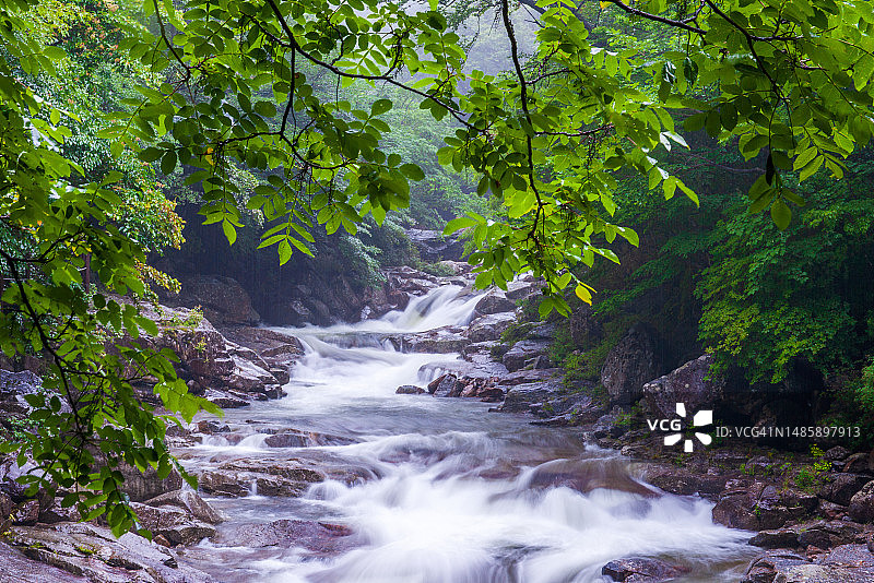 智异山国家公园뱀사골山谷图片素材