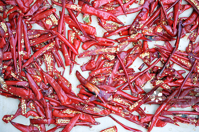 辣椒晾晒图片素材