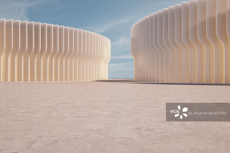 大理石地板与抽象的建筑图片素材