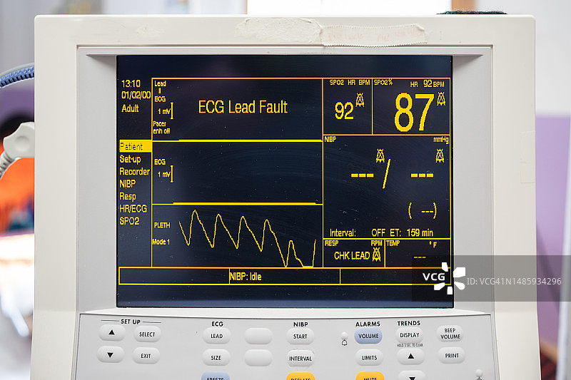 医院心率监护仪图片素材