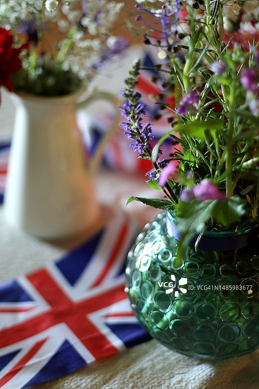 庆祝英国国王加冕的装饰图片素材