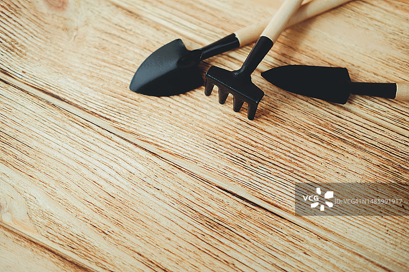 玩具铲子和耙子图片素材