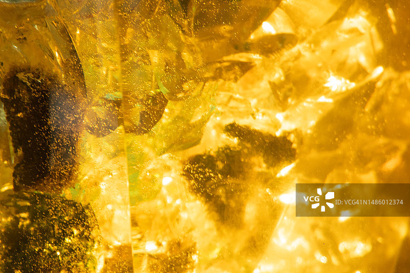 黄色水晶纹理设计元素图片素材