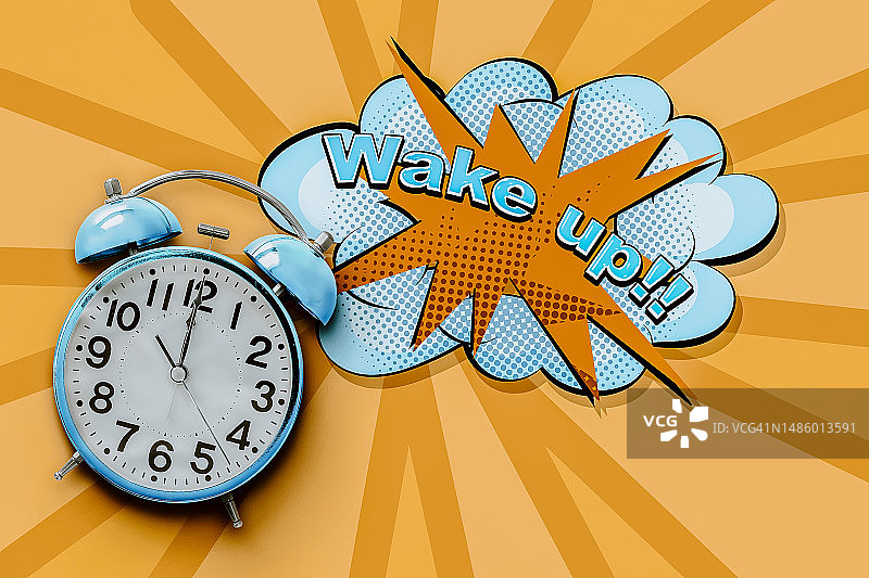 卡通风格闹钟图片素材