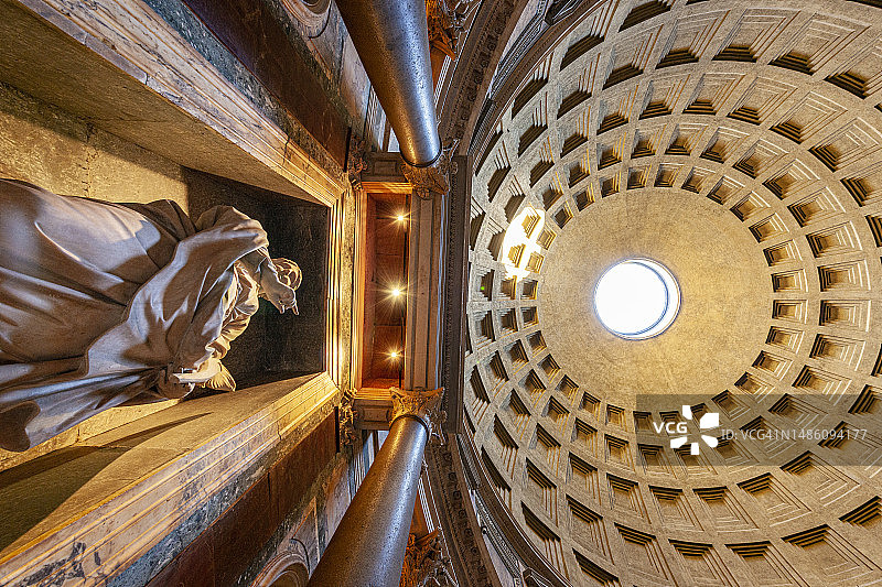 意大利罗马万神殿穹顶图片素材