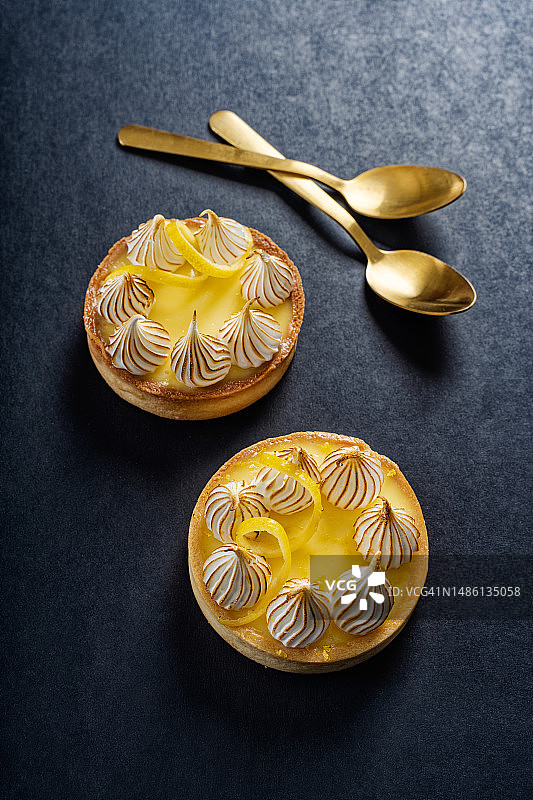 法式柠檬蛋白挞图片素材