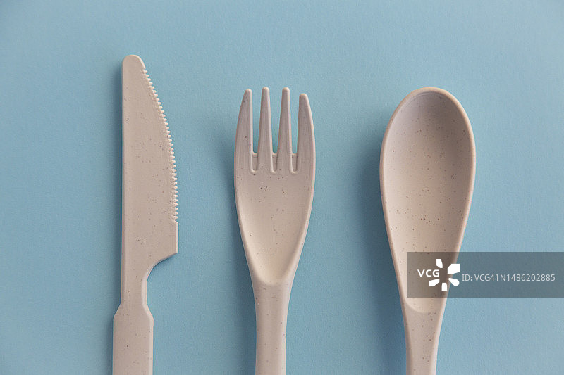 竹制餐具图片素材