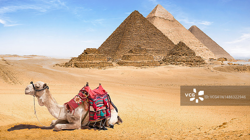 埃及吉萨的金字塔图片素材