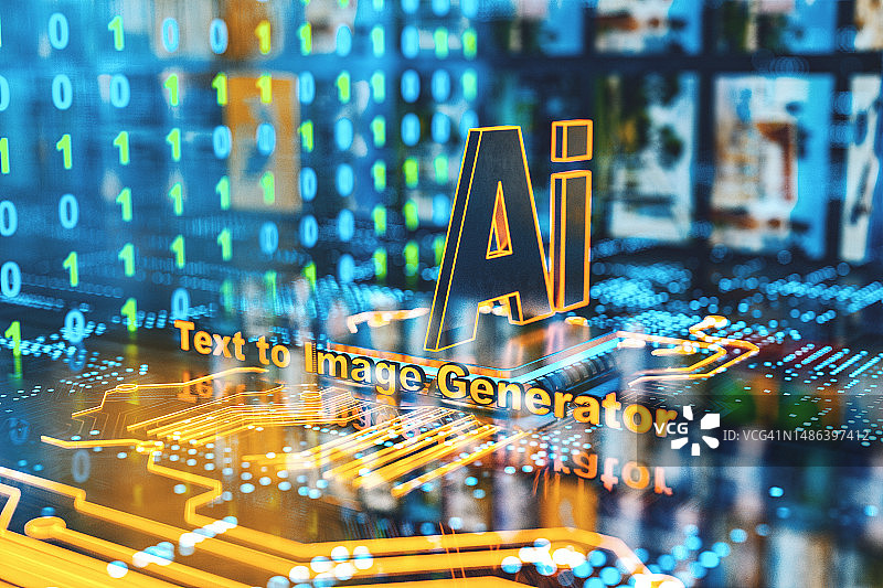 文本到图像生成模型的AI机器学习图像图片素材