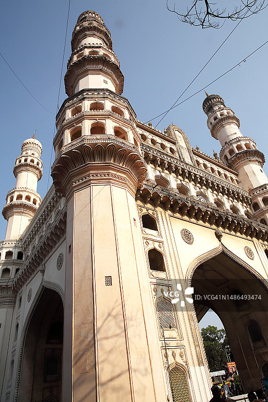 印度海德拉巴著名古迹：查米纳拱门图片素材