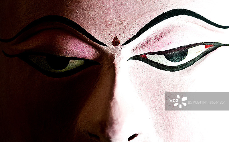 塞莱凯拉乔舞面具细节（印度）图片素材