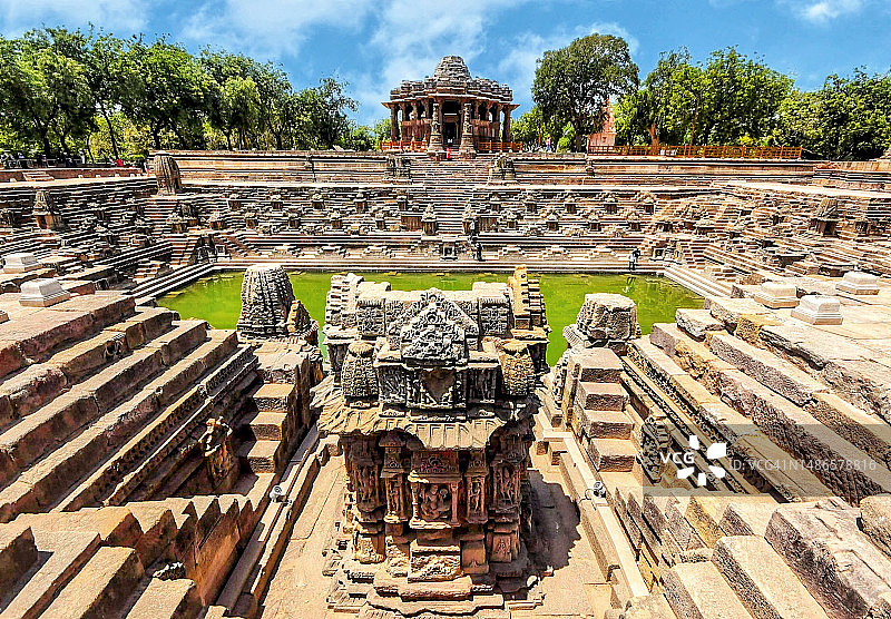 印度古吉拉特邦莫德赫拉太阳神庙图片素材