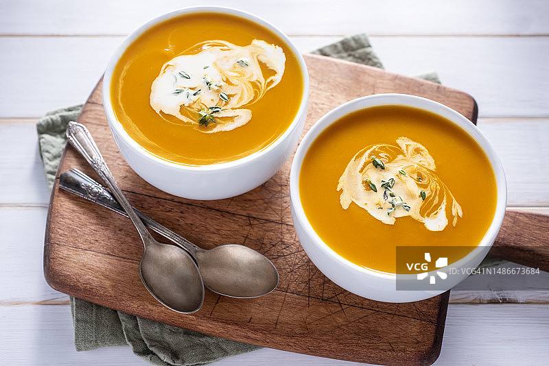 奶油南瓜汤图片素材