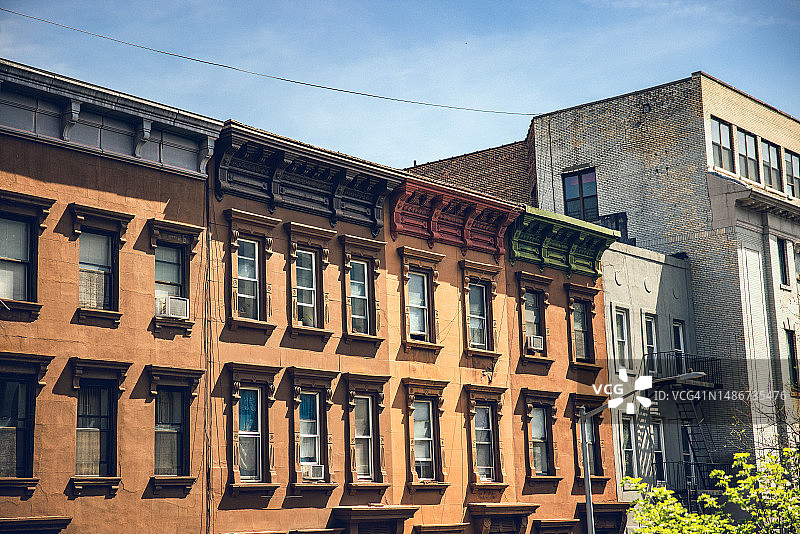 哈莱姆中部地区的典型房屋图片素材